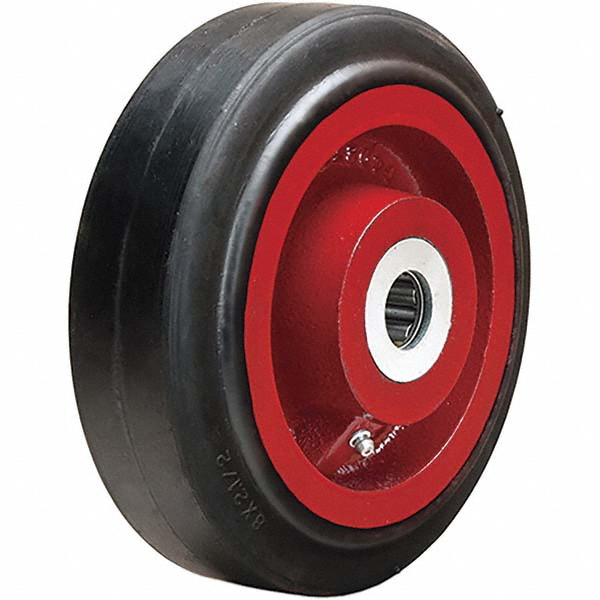 Hamilton Caster Wheel Rubber on Cast Iron, 8" Dia, 21/2" Wide, 3/4