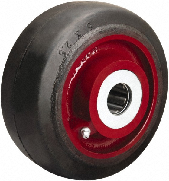 Hamilton Caster Wheel Rubber on Cast Iron, 115/16" Axle MSC