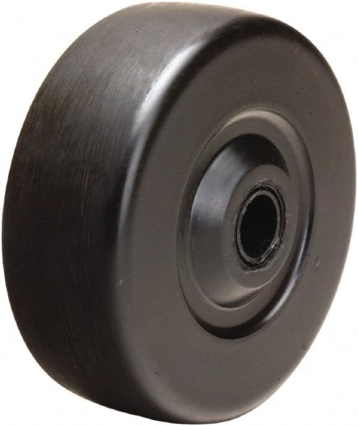 5/8-in Bore Rubber Caster Wheel Replacement 6-in x 1.25-in 