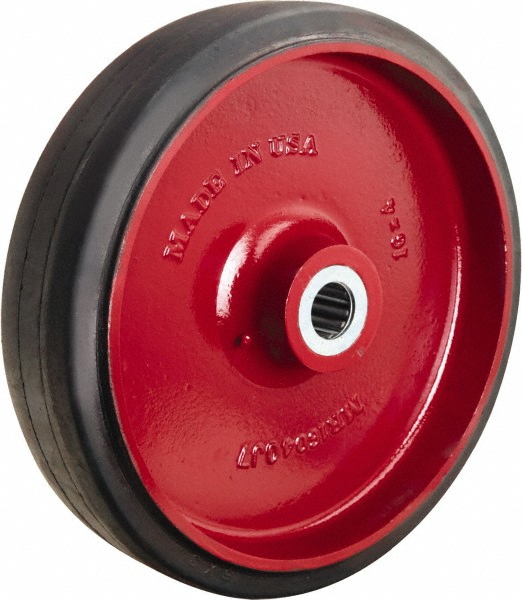Hamilton Caster Wheel Rubber on Cast Iron, 16" Dia, 4" Wide, 11/2