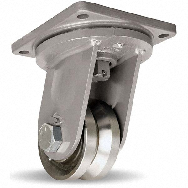 Hamilton V Groove Caster 6" Wheel Dia, 2" Wheel Width, 10,000 lb Capacity MSC Direct