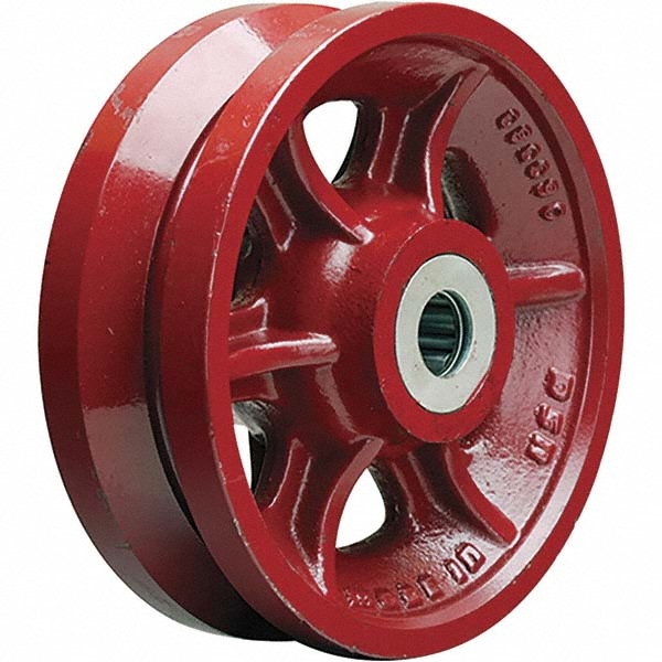 Hamilton VGroove Caster Wheel Cast Iron, 11/4" Axle MSC