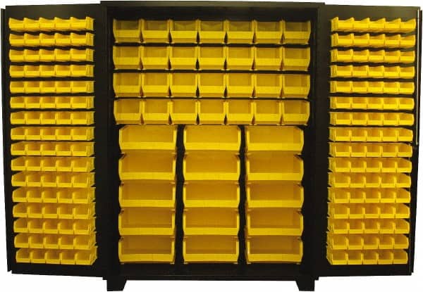 Bin Storage Cabinet: 60" Wide, 24" Deep, 78" High