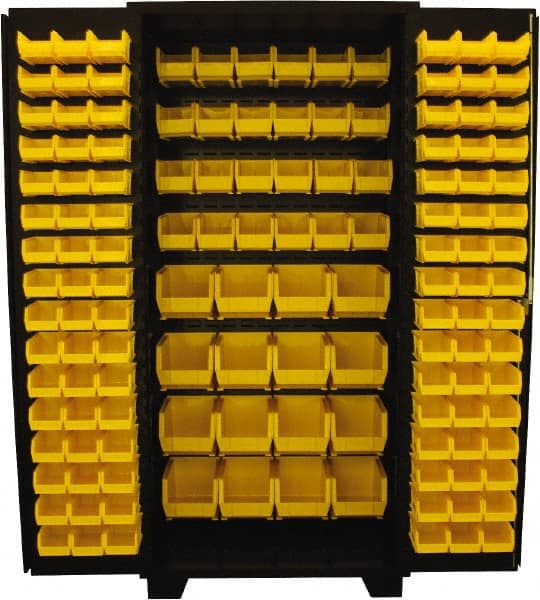 Bin Steel Storage Cabinet: 36" Wide, 24" Deep, 78" High