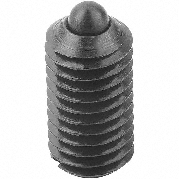 KIPP Threaded Spring Plunger M4, 0.3543" Thread Length, 0.0709" Dia