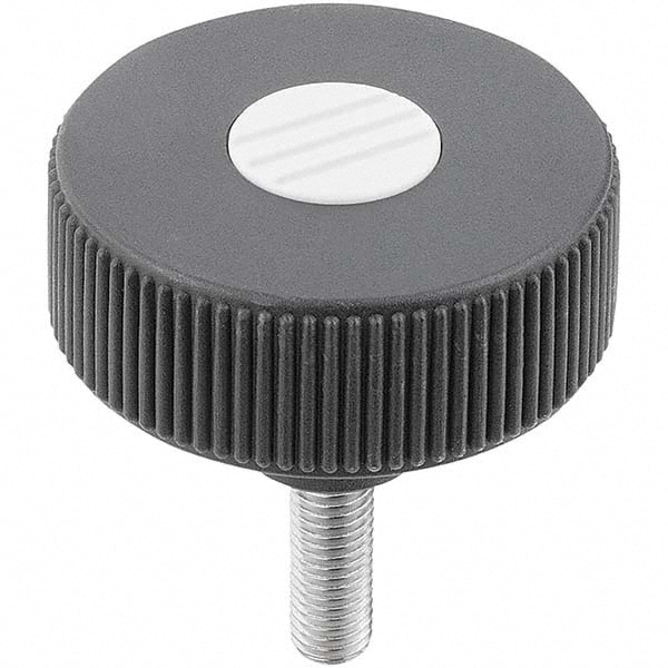 KIPP - M10, 50mm Diam Knurled Knob | MSC Industrial Supply Co.