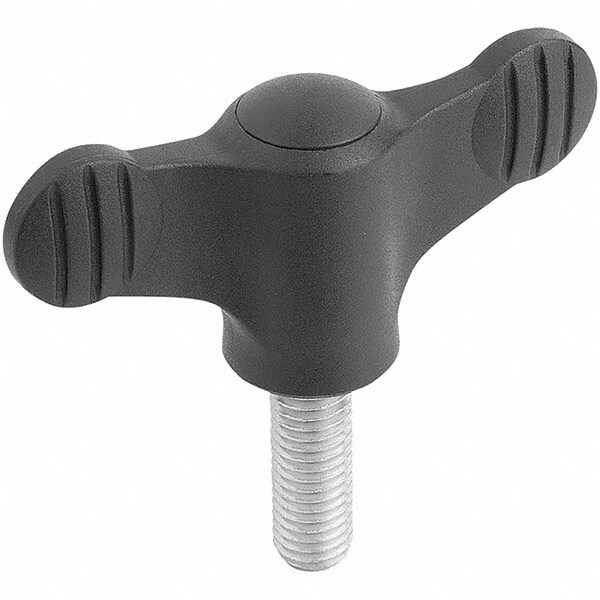 75mm Head Length, Threaded Stem Bar / Wing Knob