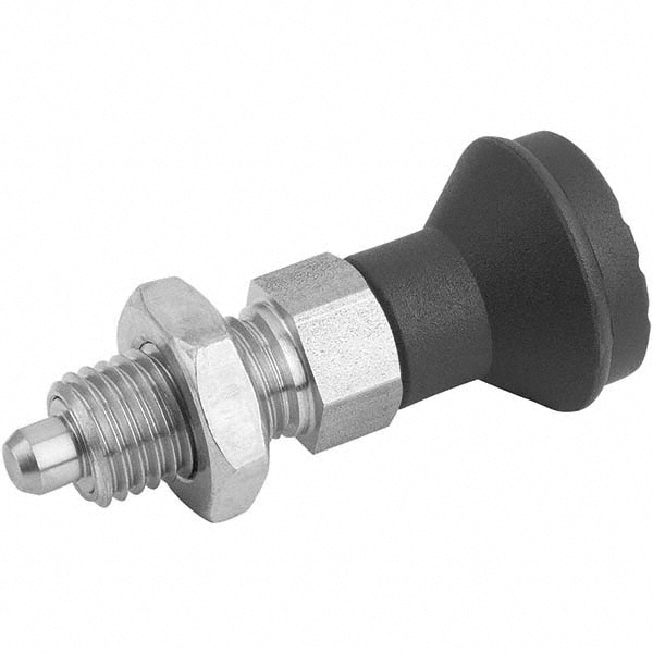 KIPP - M10x1, 15mm Thread Length, 5mm Plunger Diam, Hardened Locking ...