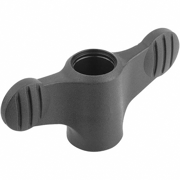 KIPP M6 Hole Thread, 38mm Head Length, Female Insert Bar / Wing Knob