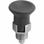 KIPP - M20x1.5, 15mm Thread Length, 10mm Plunger Diam, Locking Pin Knob ...