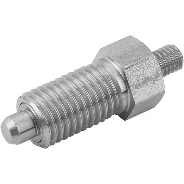 10-32 Thread Inch Pin Style Light End Pressure Kipp 03020-1A1 Steel Spring Plungers Slotted Pack of 25