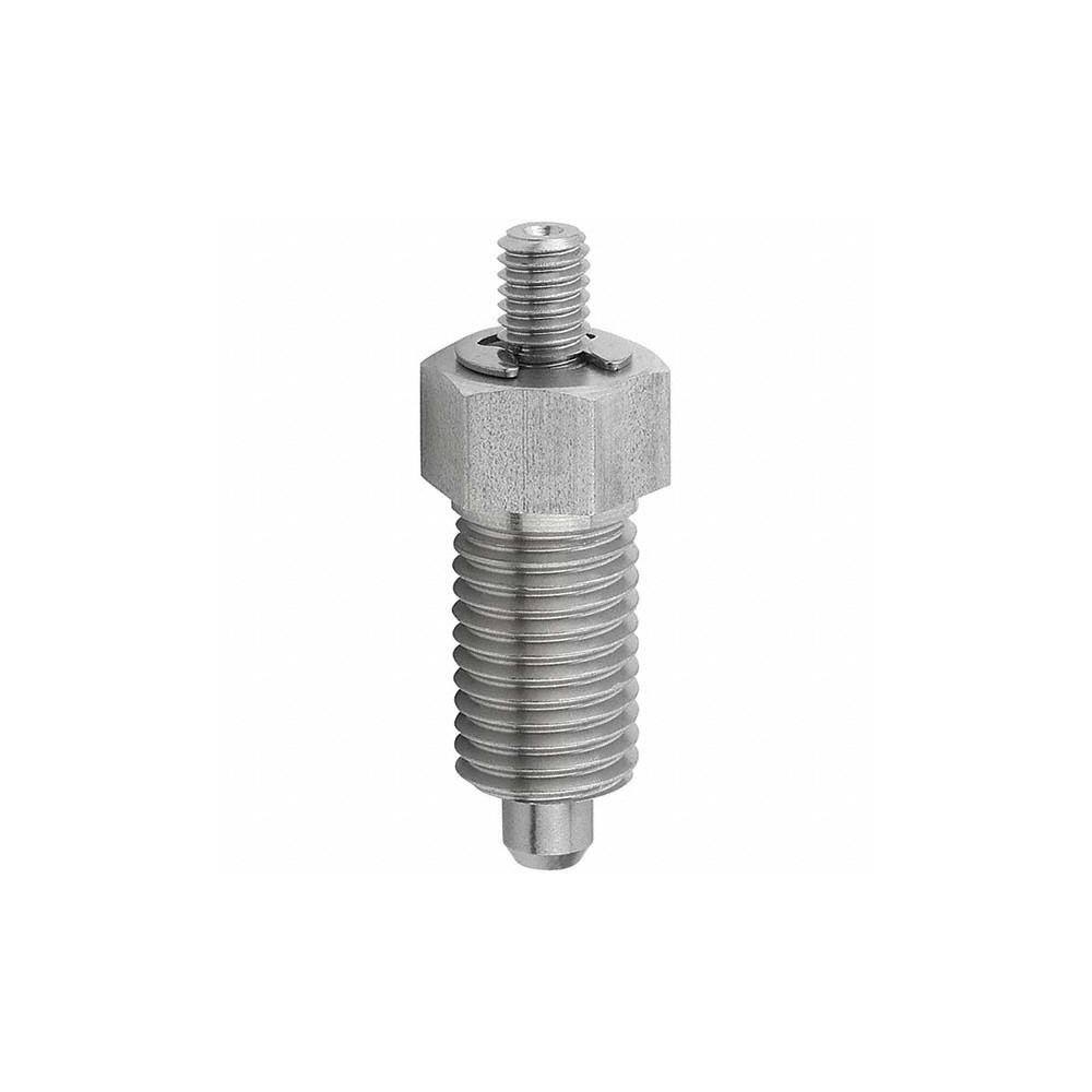 Locking Pin Not Hardened Natural Finish 3//8-24 Thread Pull Knob 46.5 mm Length Kipp 03089-212105AL Stainless Steel Indexing Plunger with Extended Locking Pin B Style Inch