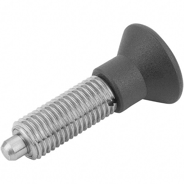 Kipp M20x1.5 (74 mm Length) Indexing Plunger Without Collar, Stainless Steel, Locking Pin Not Hardened - Style G (1/Pkg.), K0343.11410 | AFT Fasteners