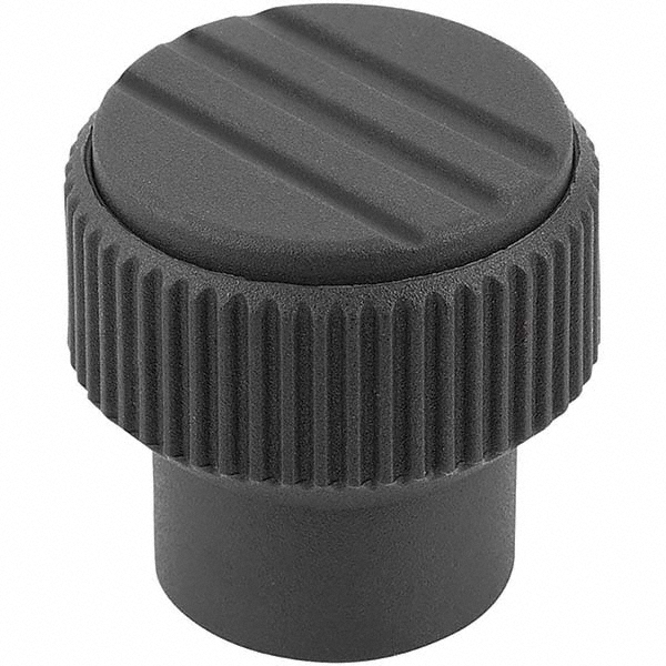 KIPP M5, 10mm Hole, 21mm Diam Knurled Knob MSC Direct