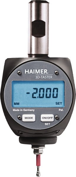 HAIMER 80.460.00.IN 3/4" Straight Shank, 0.2" Point Diameter, Electronic Positioning Indicator 