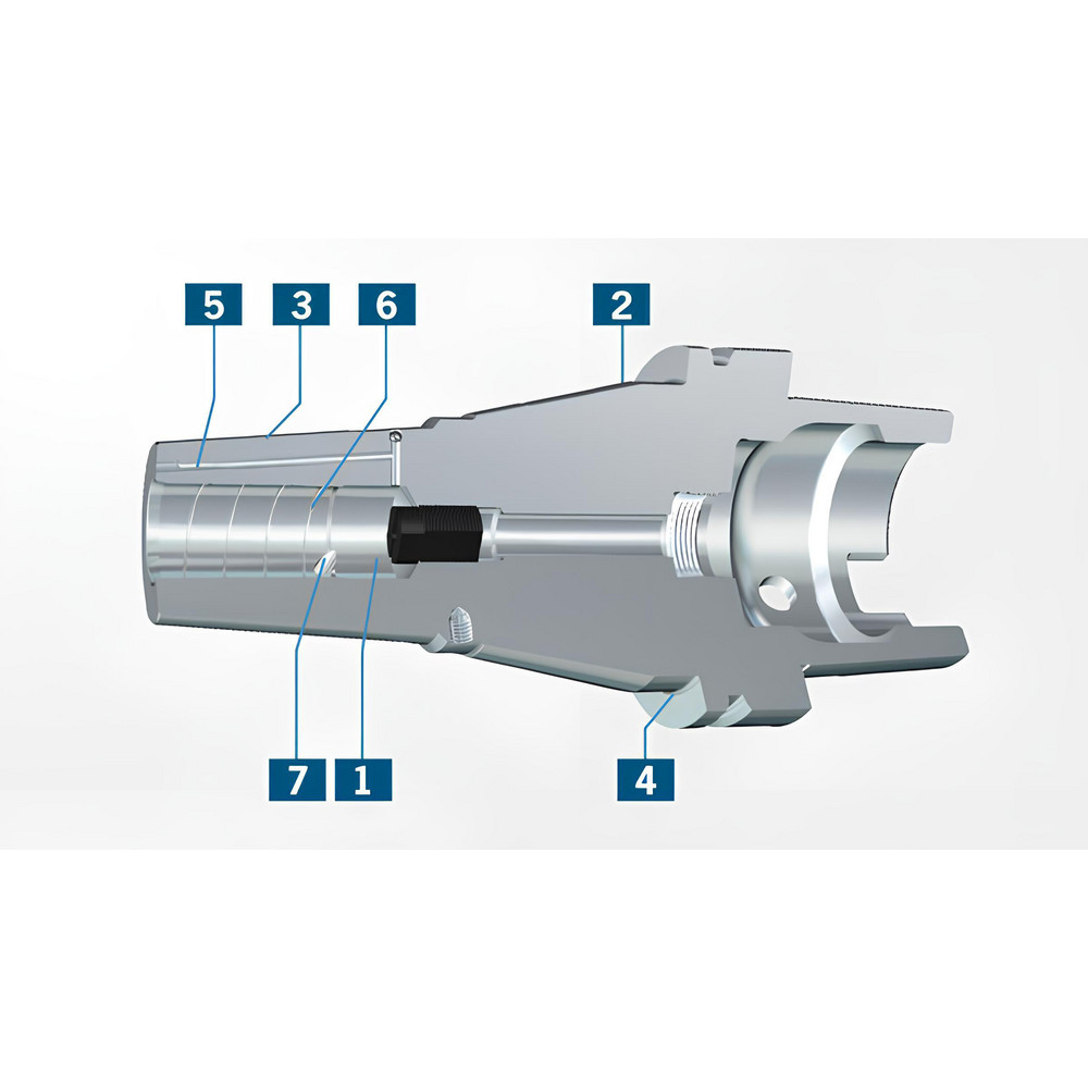 HAIMER - Shrink-Fit Tool Holder & Adapter: SK50 Taper Shank, 0.7874 ...