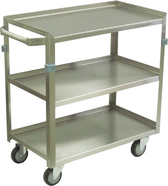 Jamco ZJ124-T4-03 Shelf Utility Cart: Stainless Steel 