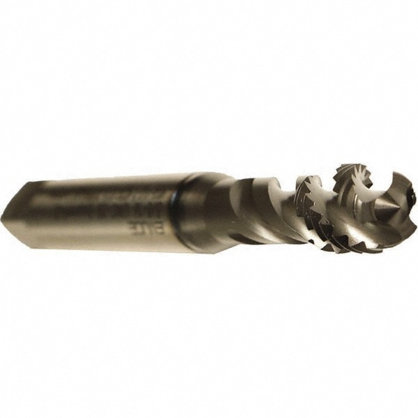 Emuge BU50C400.5005 Spiral Flute Tap: #6-32, UNC, 3 Flute, Modified Bottoming, 2B Class of Fit, Cobalt, GLT-1 Finish 