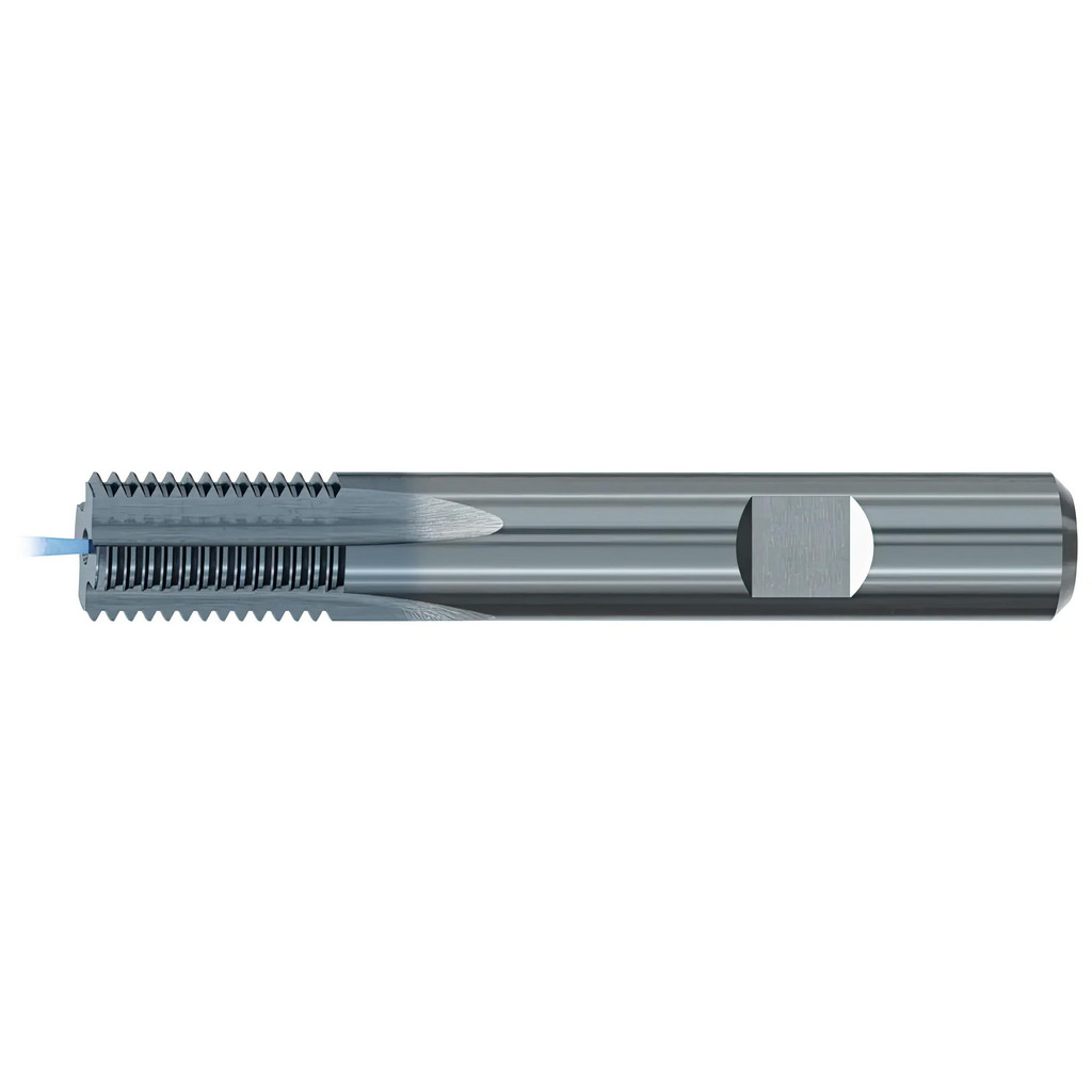 Flute Threads Emuge - Straight Flute Thread Mill: Internal, 4 Flutes, Solid Carbide ...