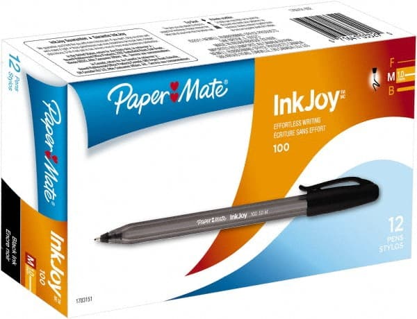Paper Mate InkJoy Gel Pens, Medium Point, Black, 4 Pack 