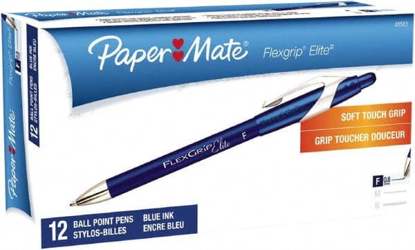 Retractable Pen: 0.8 mm Tip, Blue Ink