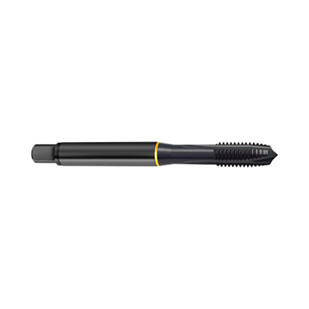 GUHRING INC. #4-40 ANSI CNC 3 Flute Spiral Point Plug Tap | PM-Cobalt With TiN Coating | Blue Ring | Made In Germany