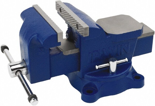 Bench Vise: 6" Jaw Width, 5" Jaw Opening, 3" Throat Depth