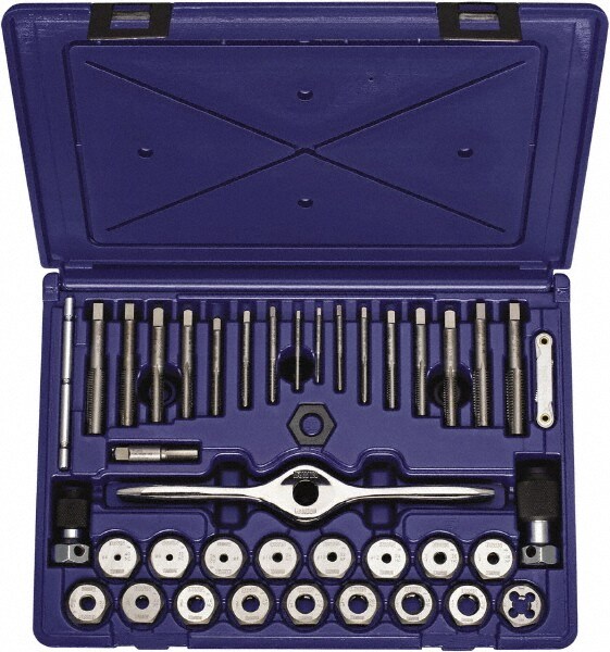 Tap & Die Set: #4-40 to 1/2-20 Taps, #4-40 to 1/2-20 Dies