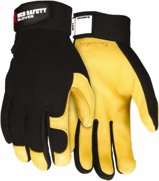 MCR SAFETY 901L Gloves: Size L, Deerskin Image