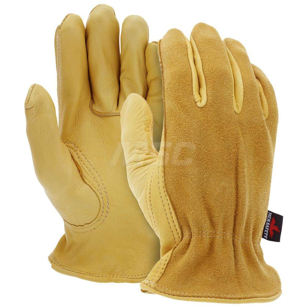 MCR SAFETY 3505XL Gloves: Size XL, Deerskin 