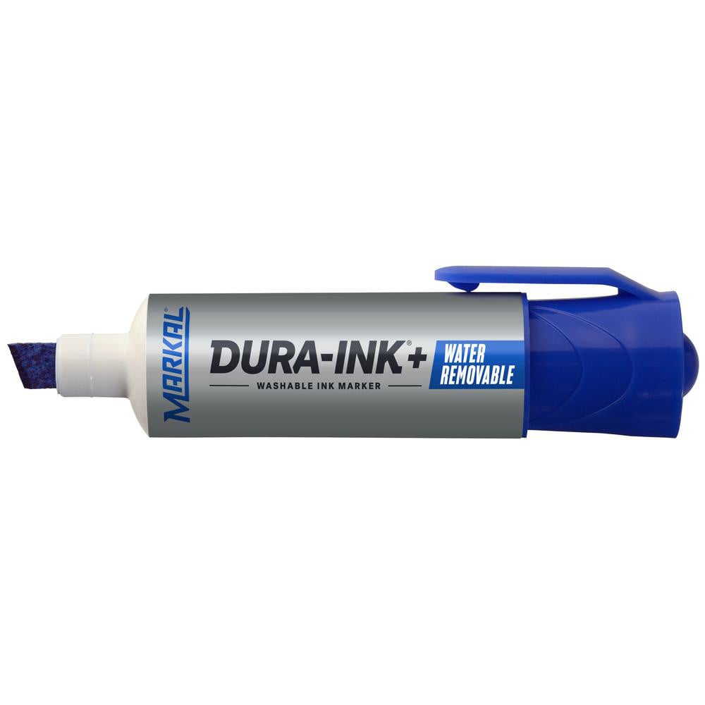 Temporary ink marking quickly removed with water
