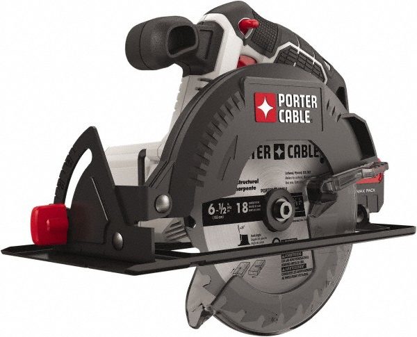 Cordless Circular Saw: 6-1/2" Blade Dia, 20V  - 4200 RPM, 5/8" Arbor, Left Blade 
