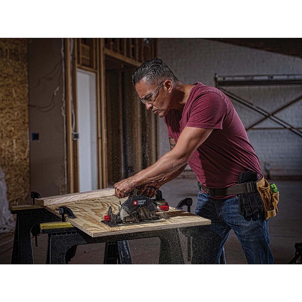 PorterCable Cordless Circular Saw 61/2" Blade Dia, 20V MSC Direct