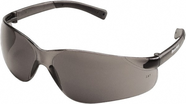 Safety Glass: Scratch-Resistant, Gray Lenses, Frameless