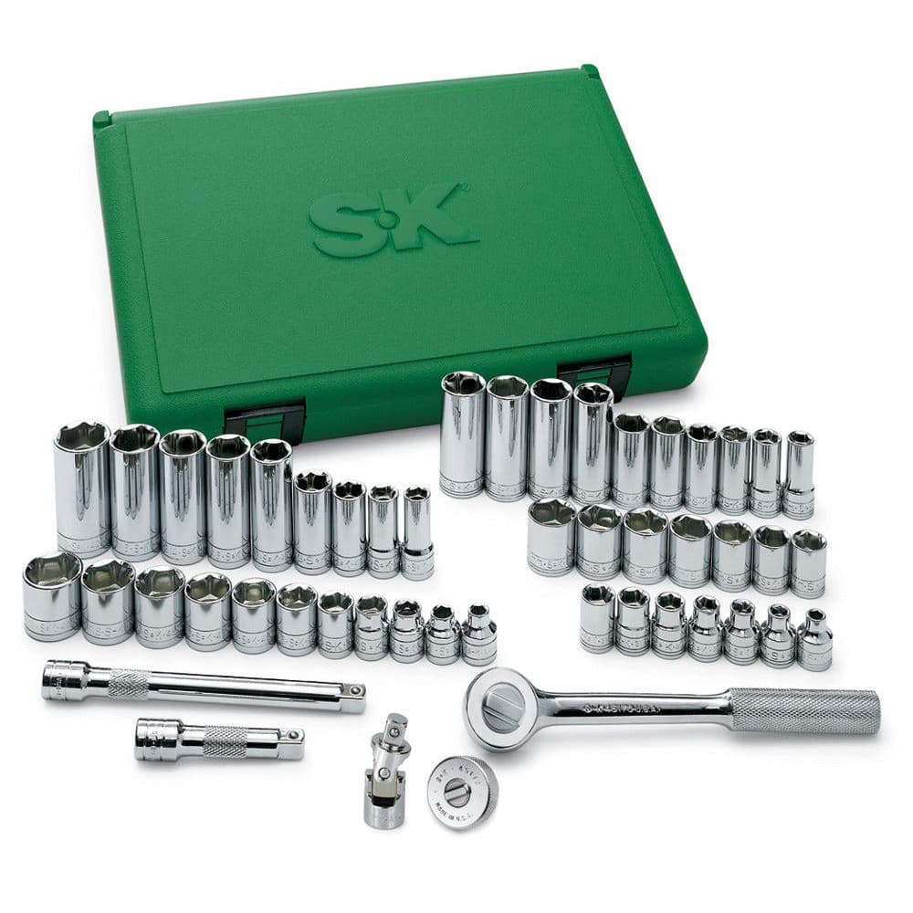 Stanley - Deep Standard Socket Set: 99 Pc, 1/4″;3/8″ Drive, 1/4 to 7/8″  Socket - 07119795 - MSC Industrial Supply