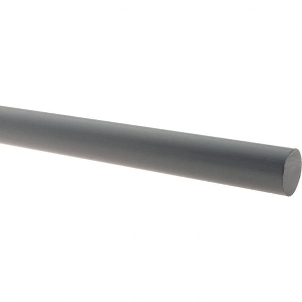 2" Diameter Gray PVC Type 1 Plastic Rod-Priced Per Foot-Cut to Size! 