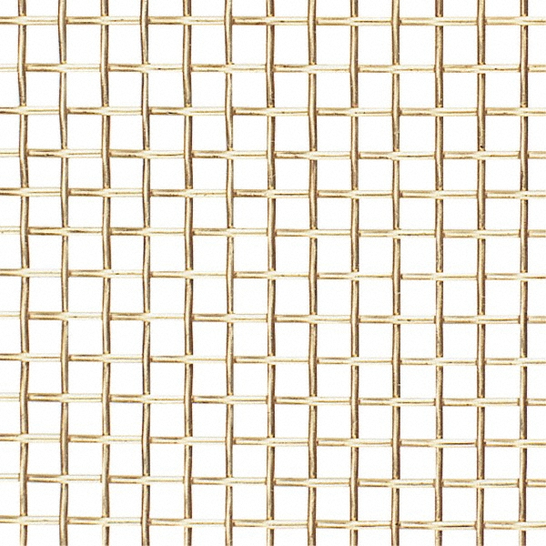 Wire Cloth: 30 Wire Gauge, 0.014" Wire Dia, Brass - 0.028" Width Opening, 36" OAW