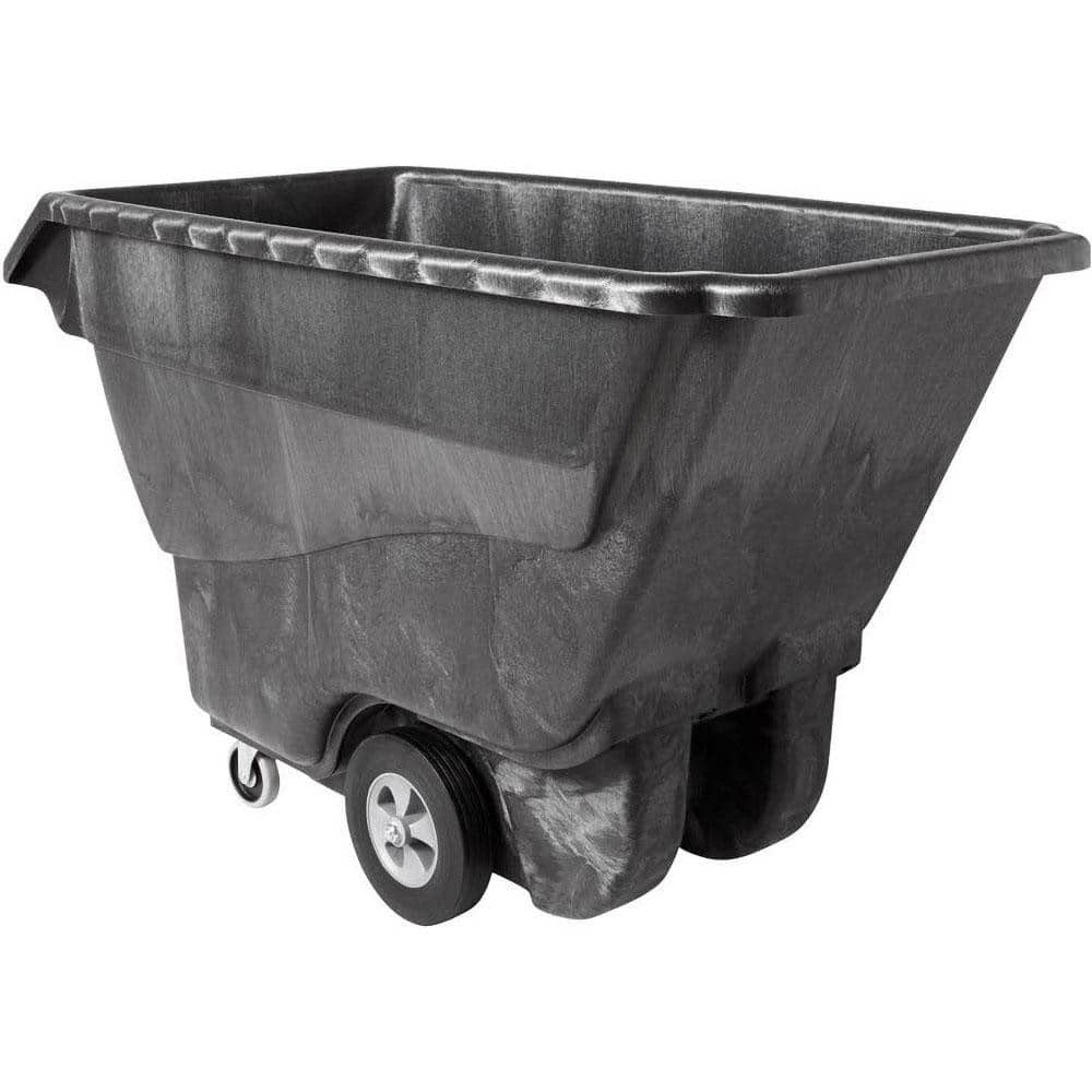 Rubbermaid FG9T1500BLA Structural Foam Basket Truck: 1 cu yd, 1,250 lb Capacity 