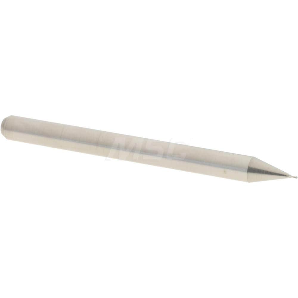 Ball End Mill: 0.0120" Dia, 0.0180" LOC, 2 Flute, Solid Carbide