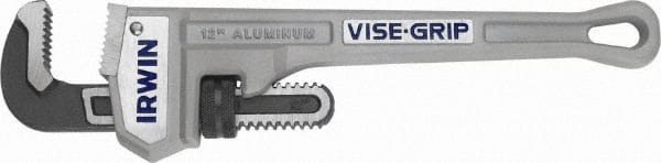 Irwin 2074112 Straight Pipe Wrench: 12" OAL, Aluminum 