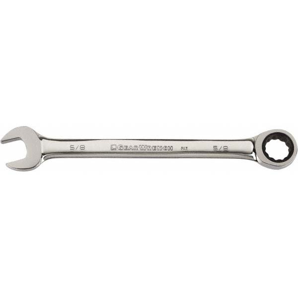 Combination Wrench: 1-7/8" Head Size, 15 deg Offset - 25.3940" OAL, Chromium-Vanadium Steel, Polished Finish