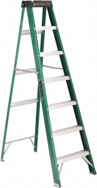 Louisville - 6 Step Fiberglass Step Ladder: Type II | MSC Direct
