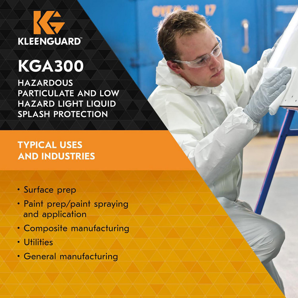 KleenGuard - Disposable Hooded Coveralls: Liquid & Particle Protection ...