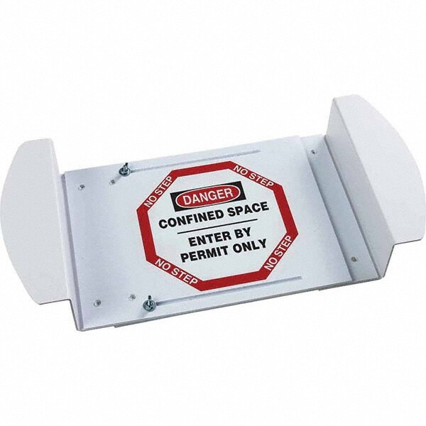 Warning & Safety Reminder Sign: Rectangle, "Danger, CONFINED SPACE ENTER BY PERMIT ONLY"