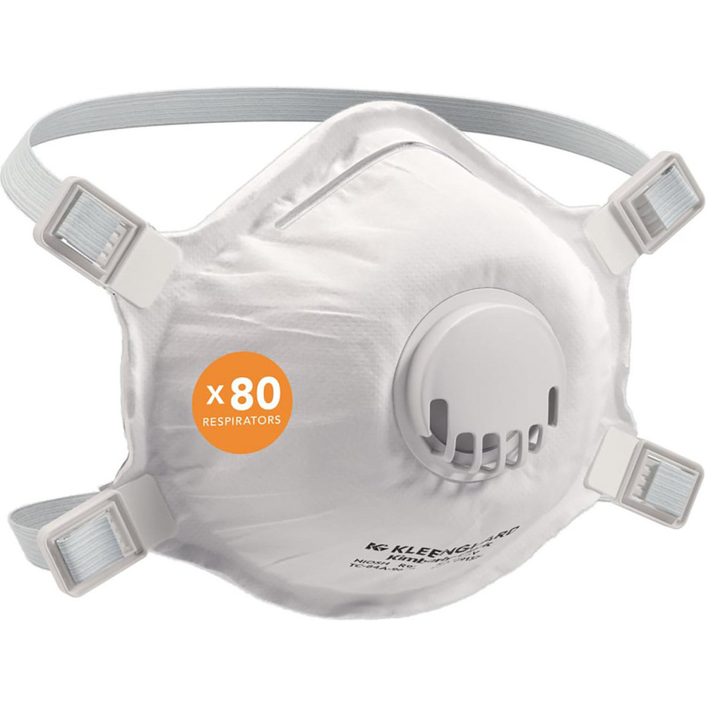 Particulate Respirator: Nosefoam, White, Size One Size Fits Most - Solid Pattern