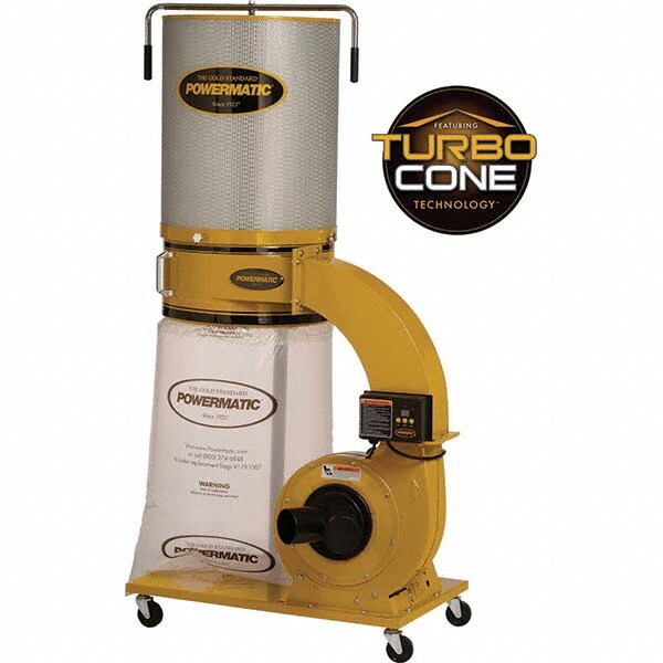 Dust, Mist & Fume Collectors; Machine Type: Dust Collector Canister Kit ; Mounting Type: Direct Machine ; Filter Bag Rating (Micron): 2.00 ; Voltage: 115/230 ; Collector Bag Rating (Micron): 2.00 ; Blower Wheel Diameter (Inch): 12