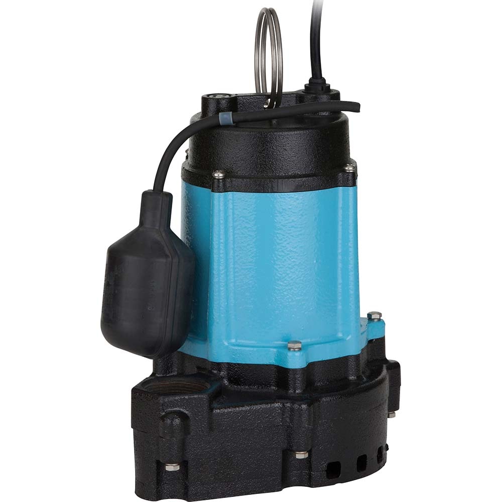 Sump Sewage & Effluent Pump: Piggyback Mechanical Float, 1/2 hp, 6.5A, 115V