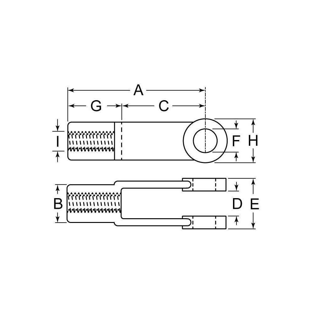 Aztec - Yoke Ends: Yoke Width: 1-1/4; Thread Direction: Right Hand ...