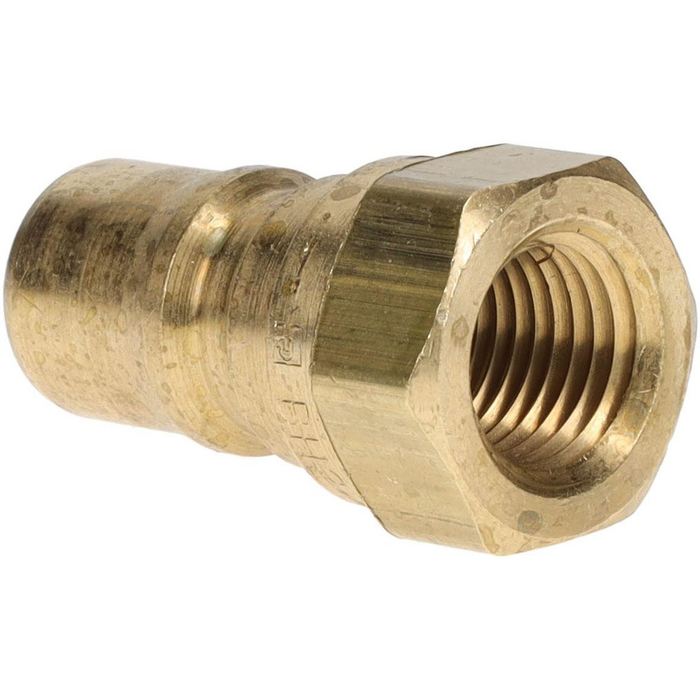 Hydraulic Hose Female Pipe Rigid Nipple Fitting: 1/4", 1,000 psi