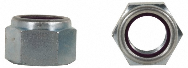Albany County Fasteners 1/4-20 UNC Zinc Grade A Nylon Insert Lock Nuts, Qty 250